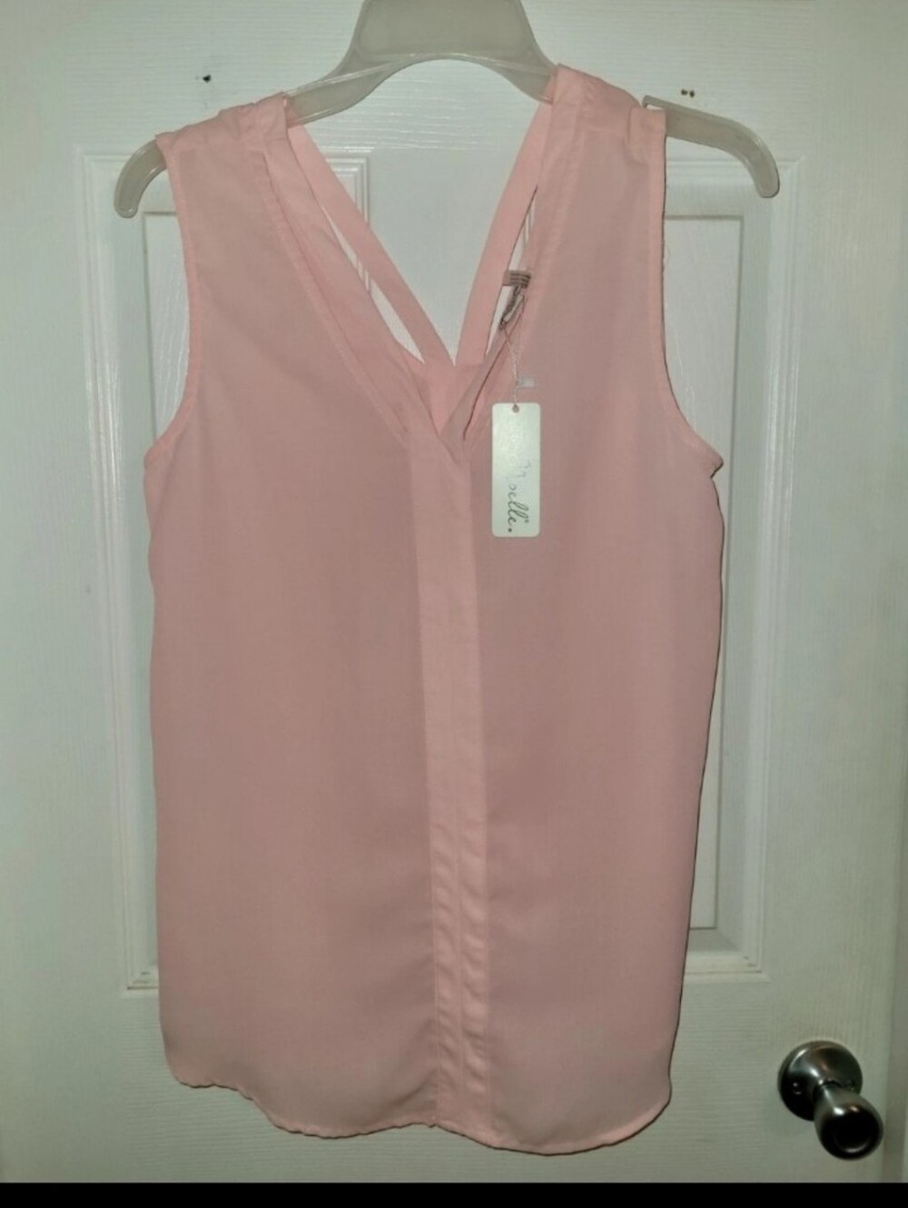 Simply Noelle Blush Pink V-Neck Sleeveless Camisole NWT